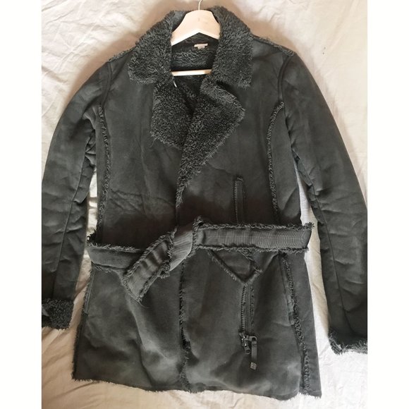 Dimensione Danza | Green Suede Jacket - Picture 1 of 3